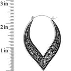 Fashion Forward Swirling Sense of Charm Tunnel Hoop Earrings