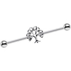 14G Celtic Trinity Knot Tree of Life Industrial Barbell 38mm