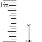 18G 5/16 Aurora 2mm CZ Internally Threaded Labret Monroe Tragus