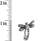 Clear Gem Flyaway Dragonfly Top Mount Belly Ring