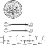 14G 13mm Combo Wrench Barbell Nipple Ring Set