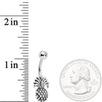 Clear Gem Tropical Pineapple Pizzazz Belly Ring