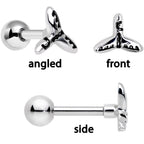 16G 1/4 Ocean Starfish Life Cartilage Tragus Earring Set of 3