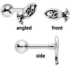 16G 1/4 Ocean Starfish Life Cartilage Tragus Earring Set of 3