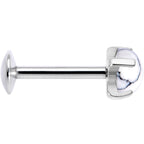 16G 5/16 White Howlite Internally Threaded Labret Monroe Tragus