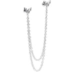 16G 1/4 Springtime Butterfly Cartilage Chain Earring