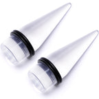 Freaky Fun Lightweight Clear Acrylic Straight Taper Set 2mm to 1 Inch
