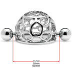 14G 9/16 Framework Dome Geometric Nipple Shield Set