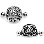 14G 9/16 Framework Twining Vines Nipple Shield Set