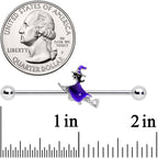 14G Halloween Way of the Witch Barbell Industrial 38mm