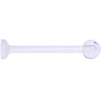 14G 5/8 Clear Flexible Bioplast Straight Barbell Retainer