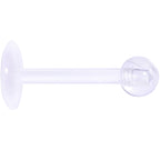 16G 5/16 Clear Flexible Bioplast Labret Monroe Tragus Retainer
