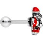 16G 1/4 Little Santa Claus Cartilage Tragus Earring
