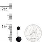 Muted Matte Tones Belly Ring Set of 4