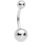 Clear Gem Gold Tone Winter Snowflake Belly Ring Set of 4