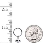 16G 3/8 Ringed Planet Saturn Dangle Hinged Segment Ring