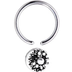 16G 3/8 Moon Cradling the Sun BCR Captive Ring