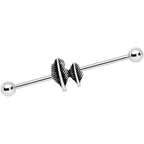 14G Southwest Feathers Industrial Barbell 38mm