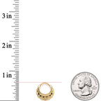 16G 3/8 Gold Tone Always Elegant Septum Clicker