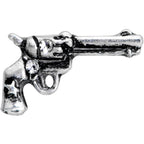 16G 1/4 Clear Gem Rockin' Revolver Gun Cartilage Tragus Earring