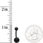 Black Anodized Tastefully Twisted Belly Ring