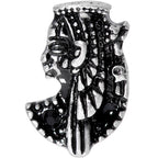 16G 1/4 Black Gem Egypt Cleopatra Anubis Cartilage Tragus Earring