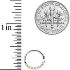 16G 5/16 Aurora Gem Simple Elegance Seamless Circular Ring