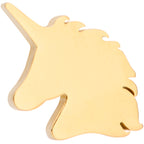Multicolor Unicorn Barbell Tongue Ring Set of 4