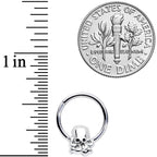 16G 3/8 Black Gem Nautical Octopus Hinged Segment Ring