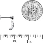 16G 5/16 Spooky Skeleton Hand Halloween Labret Monroe Tragus