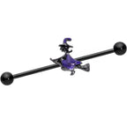 14G Blue Black Spooky Halloween Witch Industrial Barbell 38mm
