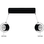 5mm to 6mm Black Aluminum Body Piercing Ball Removal Tool