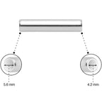 5mm to 6mm Silver Tone Aluminum Body Piercing Ball Removal Tool