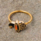 20G 5/16 Gold Tone Black Witch Hat Cat Halloween Nose Hoop