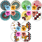 Navajo Themed Cabs - ½ INCH GLASS CABS (PAIR)