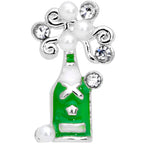 16G 1/4 Clear Gem Champagne Cartilage Tragus