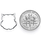 16G 3/8 Steel Barn Owl Halloween Cartilage Closure Ring