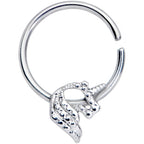 16G 3/8 Clear Gem Silhouette Unicorn Closure Ring
