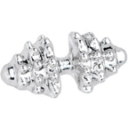 16G 1/4 Clear Gem Weightlifting Barbell Cartilage Tragus Earring