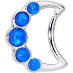 16G 3/8 Blue Moon Right Ear Closure Ring