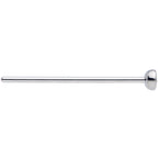 20G 3/4 Clear CZ Gem Grade 23 Titanium Fishtail Nose Ring 3mm