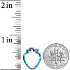 16G 5/16 Rainbow Fruit Strawberry Closure Ring