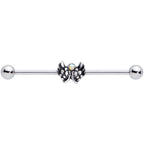 14G Aurora Gem Angel Wings Christmas Industrial Barbell 38mm