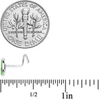 20G 1/4 Groovy Avocado Nose Screw