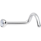 18G Clear 2.5mm Grade 23 Titanium Press Fit Left Side Nose Screw