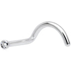 18G Clear 1.5mm Grade 23 Titanium Press Fit Left Side Nose Screw