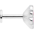 16G 1/4 Rainbow Hippie Flower Labret Monroe Tragus