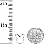18G 5/16 Easter Bunny Rabbit Closure Ring