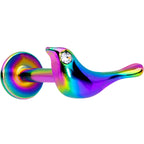 16G 5/16 Clear Gem Rainbow Bird Labret Monroe Tragus