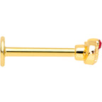 16G 5/16 Red Gem Gold Tone Infinity Love Labret Monroe Tragus
